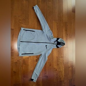NIKE Grey DRI-FIT Jacket W hood Size Medium